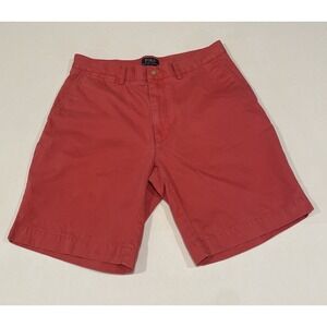 Polo Ralph Lauren Classic Fit Shorts‎ Mens 32 Salmon Pink Flat Front 9" Length